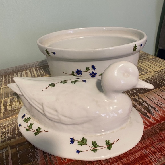 VINTAGE Cordon Bleu BIA Oval Duck Tureen Covered Casserole "Margot" EUC - Picture 4 of 6